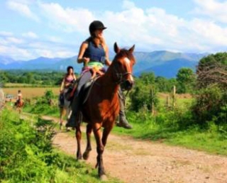Promenade equestre accompagnee avec la ferme couhet